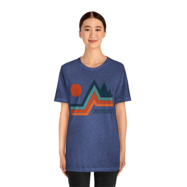 Crested Butte, Colorado T-Shirt - Retro Mountain Unisex Crested Butte Shirt