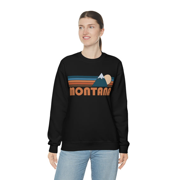 Montana Sweatshirt - Retro Mountain Unisex