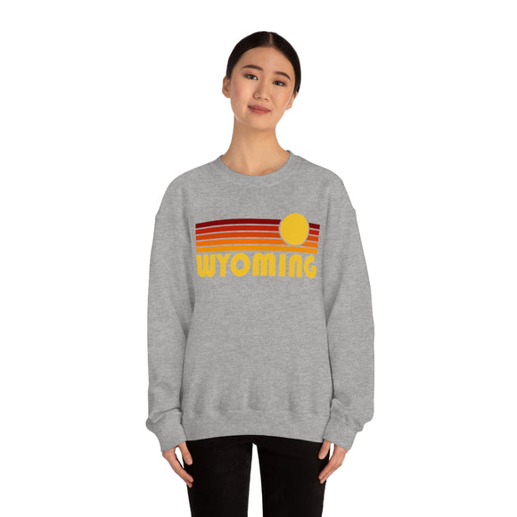 Wyoming Sweatshirt - Retro Sunset Unisex