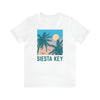 Siesta Key, Florida T-Shirt - Retro Palm Tree & Beach Unisex Siesta Key Shirt