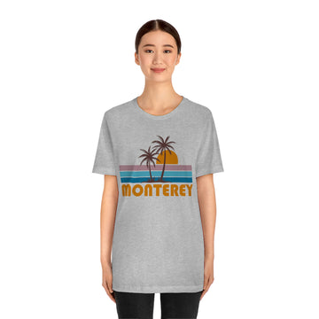Monterey, California T-Shirt - Retro Palm Tree Unisex Monterey Shirt - 0