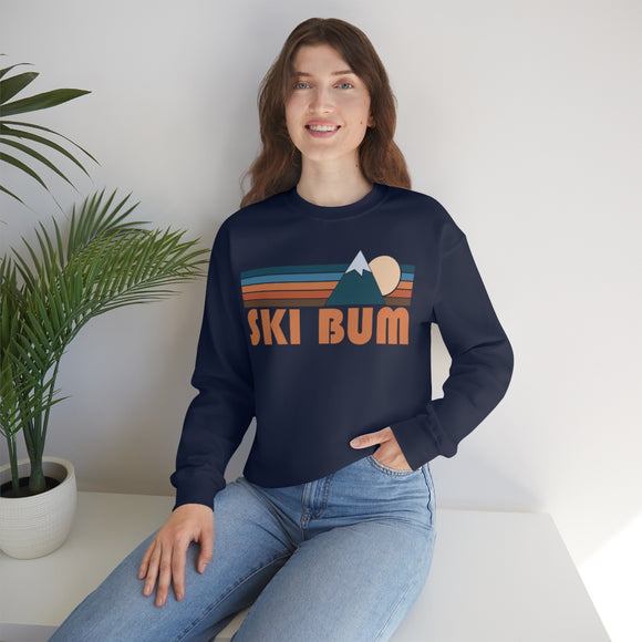 Ski Bum Sweatshirt - Retro Mountain Unisex