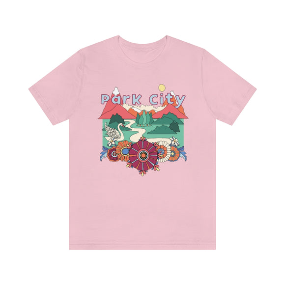 Park City T-Shirt - Retro Mountain / Hippie Style Park City, Utah Shirt