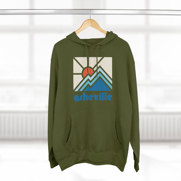 Premium Asheville, North Carolina Hoodie - Min Mountain Unisex Sweatshirt
