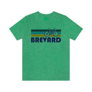 Buy heather-kelly Brevard T-Shirt - Retro Mountain Bike Adult Unisex Brevard, North Carolina T Shirt