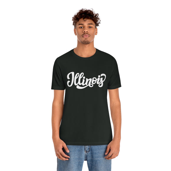 Illinois T-Shirt - Hand Lettered Unisex Illinois Shirt