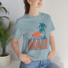 Maui, Hawaii T-Shirt - Retro Palm Tree & Beach Unisex Maui Shirt