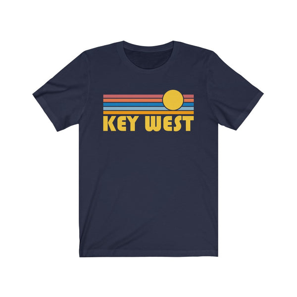 Key West, Florida T-Shirt - Retro Sunrise Adult Unisex Key West T Shirt