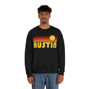Austin, Texas Sweatshirt - Retro Sunset Unisex-11