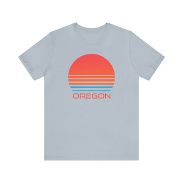 Buy light-blue Oregon T-Shirt - Retro 80s Unisex Oregon Shirt