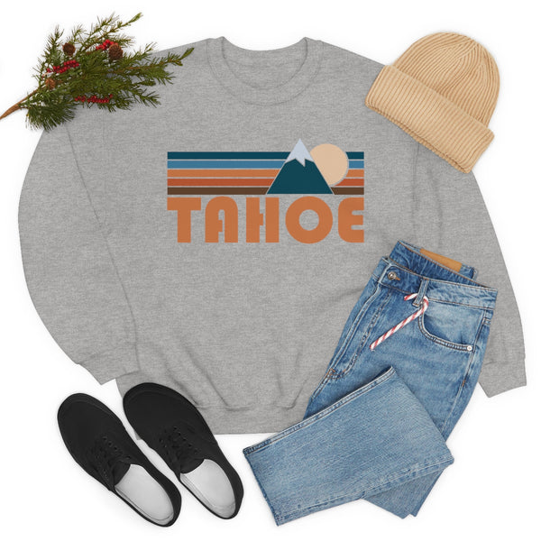 Tahoe, California Sweatshirt - Retro Mountain Unisex
