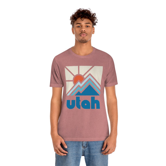 Utah Shirt, Utah Retro T-Shirt, Colorful Utah tee, Utah Mountain Shirt