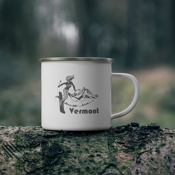 Vermont Camp Mug - Retro Enamel Camping Vermont Mug