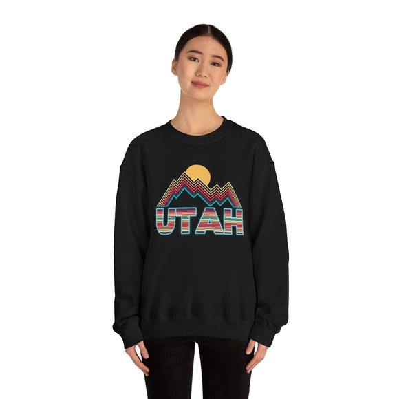 Utah Sweatshirt Mountain - Retro Unisex Mountain