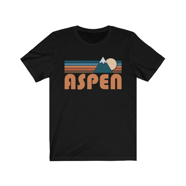 Aspen, Colorado T-Shirt - Retro Mountain Adult Unisex Aspen T Shirt