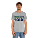Boise T-Shirt - Retro Mountain Bike Adult Unisex Boise, Idaho T Shirt-3