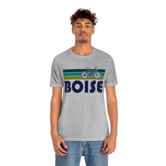 Boise T-Shirt - Retro Mountain Bike Adult Unisex Boise, Idaho T Shirt