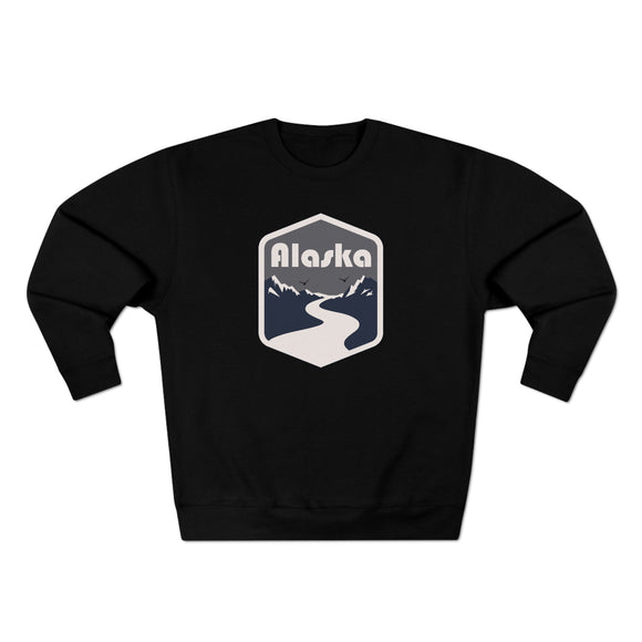Premium Alaska Crewneck Sweatshirt - Retro Unisex Sweatshirt