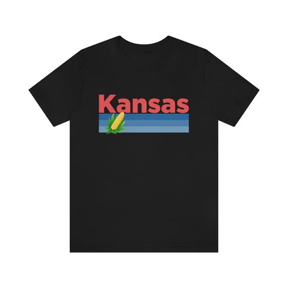 Kansas T-Shirt - Retro Corn Unisex Kansas Shirt