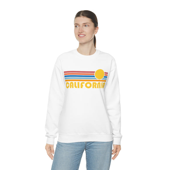 California Sweatshirt - Retro Sunrise Unisex