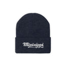 Mississippi Beanie - Adult Hand Lettered Embroidered Mississippi Knit Hat-9