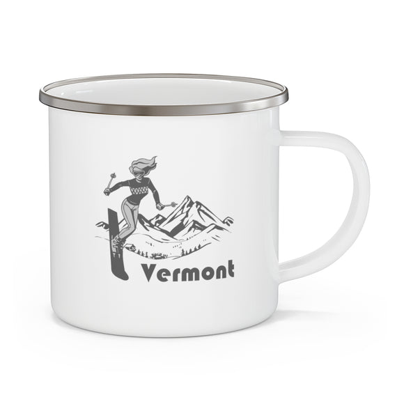 Vermont Camp Mug - Retro Enamel Camping Vermont Mug
