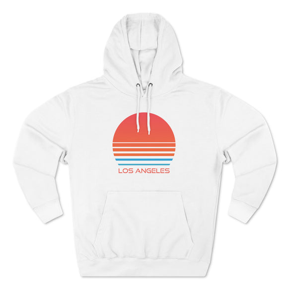 Premium Los Angeles, California Hoodie - Retro 80s Unisex Sweatshirt