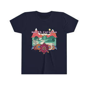 North Carolina Youth T-Shirt - Boho North Carolina Kid's TShirt