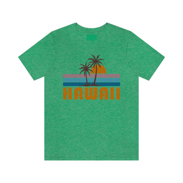 Buy heather-kelly Hawaii T-Shirt - Retro Palm Tree Unisex Hawaii Shirt