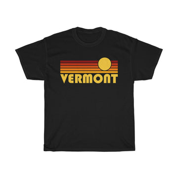 Buy black Vermont T-Shirt - Unisex Retro Vermont Shirt