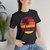 Beach Bum T-Shirt - Retro Palm Tree Unisex Beach Bum Shirt