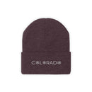 Colorado Beanie - Adult Embroidered Colorado Flag Knit Hat-25