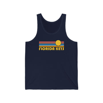 Florida Keys, Florida Tank Top - Unisex Florida Keys Tank Top Retro Sun