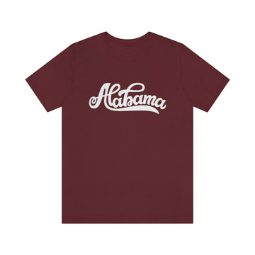 Buy maroon Alabama T-Shirt - Hand Lettered Unisex Alabama Shirt