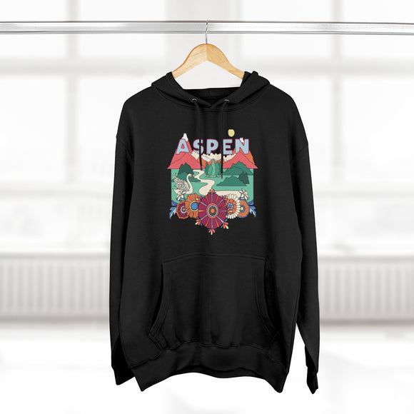 Premium Aspen, Colorado Hoodie - Boho Unisex Sweatshirt