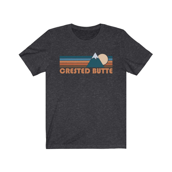 Crested Butte, Colorado T-Shirt - Retro Mountain Adult Unisex Crested Butte T Shirt
