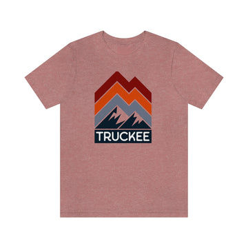Truckee, California T-Shirt - Retro Mountain Unisex Truckee Shirt - Chevron Peaks