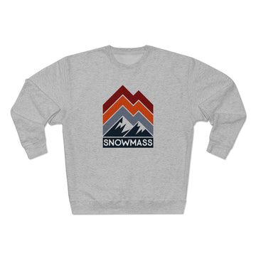 Buy heather-grey Premium Snowmass Sweatshirt - Retro Unisex Premium Crewneck Snowmass, Colorado Sweatshirt