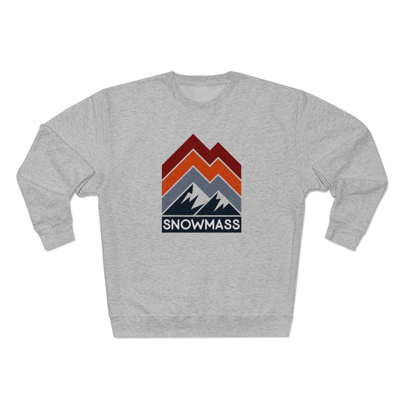 Premium Snowmass Sweatshirt - Retro Unisex Premium Crewneck Snowmass, Colorado Sweatshirt