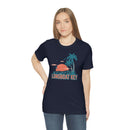 Longboat Key, Florida T-Shirt - Retro Palm Tree & Beach Unisex Longboat Key Shirt-61