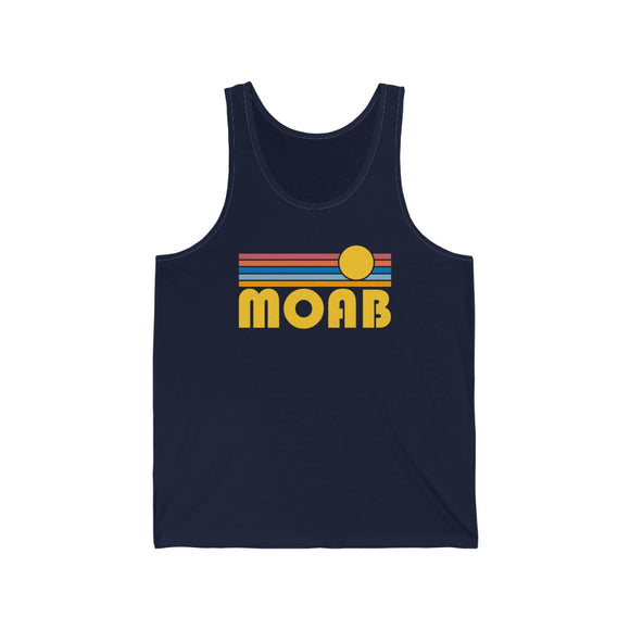 Moab, Utah Tank Top - Unisex Moab Tank Top Retro Sun