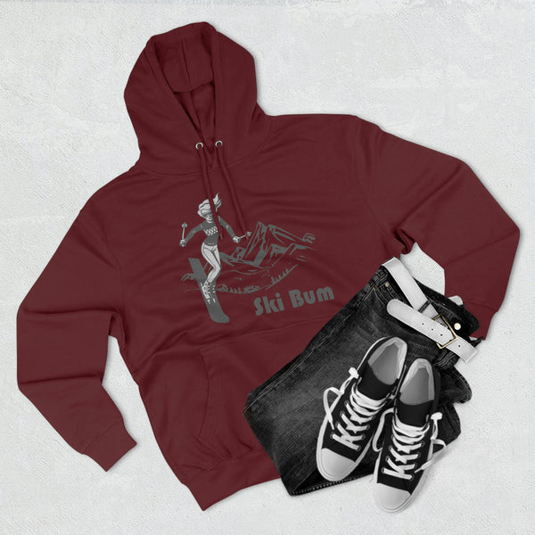 Premium Ski Bum Hoodie - Retro Unisex Sweatshirt