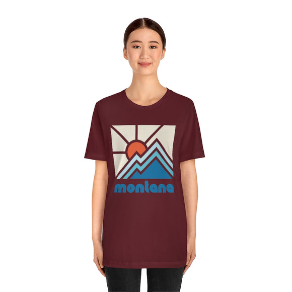 Montana Shirt, Montana Retro T-Shirt, Colorful Montana tee, Montana Mountain Shirt
