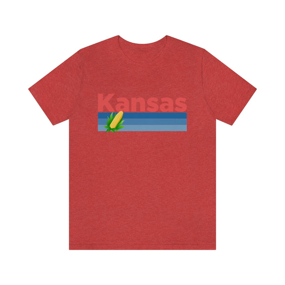 Kansas T-Shirt - Retro Corn Unisex Kansas Shirt