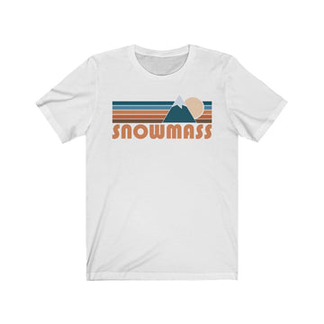 Snowmass, Colorado T-Shirt - Retro Mountain Adult Unisex Snowmass T Shirt - 0