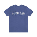 Michigan T-Shirt - Paint Text Unisex Michigan Shirt-1