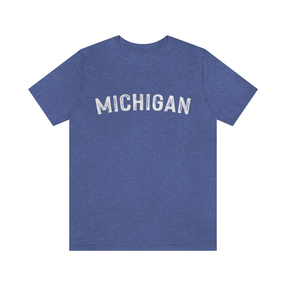 Michigan T-Shirt - Paint Text Unisex Michigan Shirt
