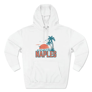 Buy white Premium Naples, Florida Hoodie - Palm Tree Unisex Sweatshirt