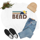 Bend, Oregon Sweatshirt - Fall Retro Mountain Unisex Crewneck Bend Sweatshirt-7