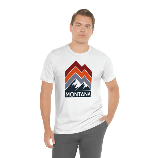 Montana T-Shirt - Retro Mountain Unisex Montana Shirt